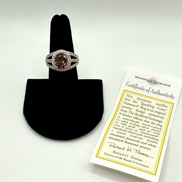 18k gold-plated solid sterling silver ring - Picture 3 of 7